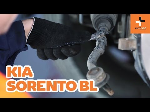 Как да сменим кормилен накрайник на напречната кормилна щанга на KIA SORENTO BL ИНСТРУКЦИЯ | AUTODOC