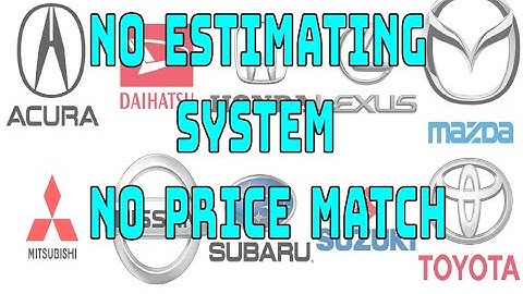 Can’t Price match OEM parts without Estimating System.