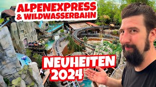 EUROPAPARK: ALPENEXPRESS & WILDWASSERBAHN im SOFT OPENING! Ich entdecke die NEUHEITEN 2024