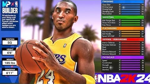 THE BEST KOBE BRYANT BUILD OF 2K24 ( MUST WATCH) RARE BUILD.