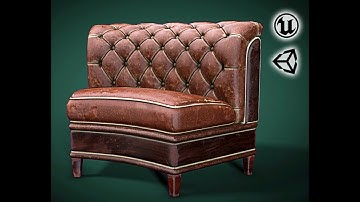 MG - Leather Seat - PBR Low-poly 3D game VR model