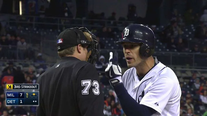 MIL@DET: Ausmus gets ejected after arguing strikes