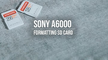 How to Format the Sony a6000 (delete all pictures)