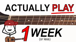 LEARN GUITAR IN 7 DAYS (or less)