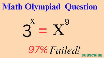 Math Olympiad Exponential Equation | Find the value of X?