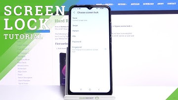 How to Set Up Screen Lock  – Change Lock Method on TCL 10 SE