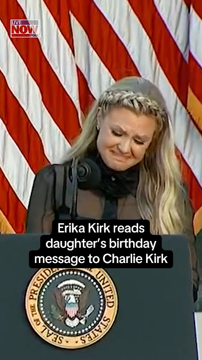 Erika Kirk reads daughter’s message