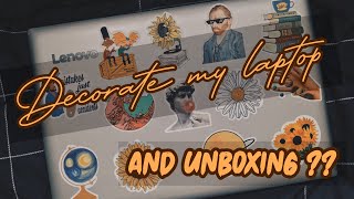 💻 Decorating My Laptop And Unboxing | Izzaty Azman screenshot 1