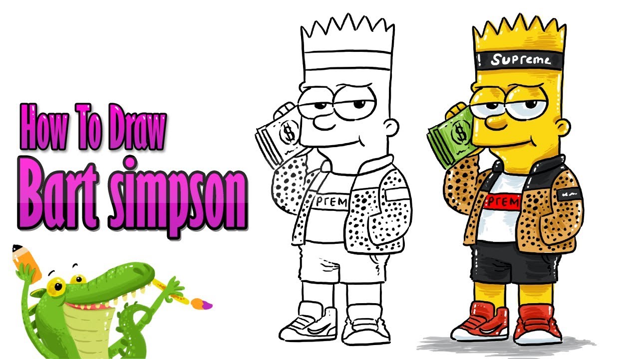 How To Draw Bart Simpson From The Simpsons Step By St - vrogue.co