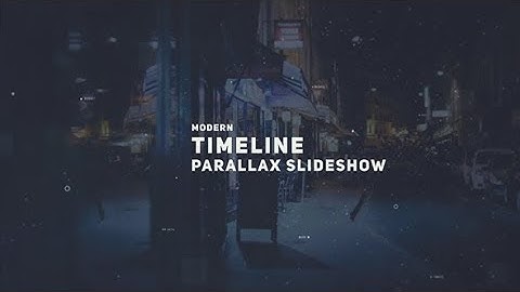 Parallax Timeline Slideshow - After Effects Template