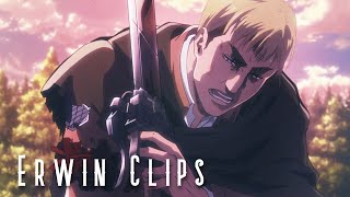 Erwin Clips For Amv Edits 4K Cc - Attack On An Season 2 進撃の巨人 シーズン2