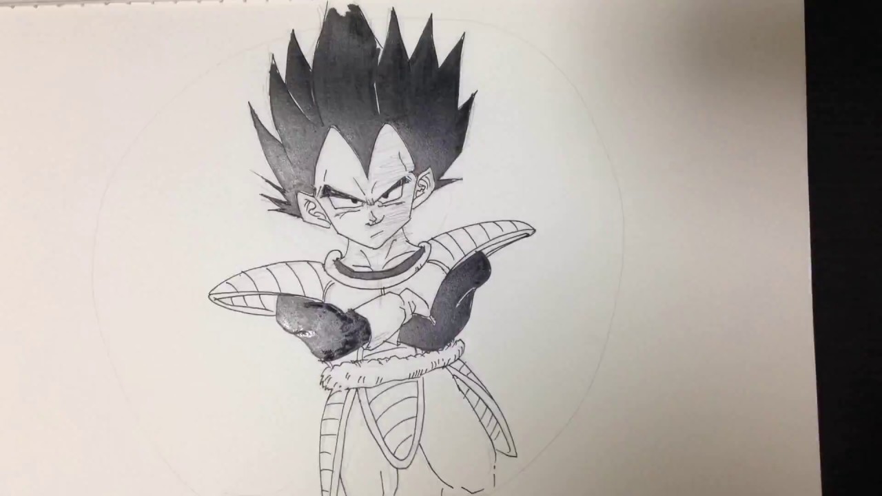 ドラゴンボールの絵の描き方 ベジータ編 カップードルの口コミ