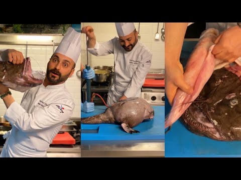 Anlatımlı “Fener Balığı” tarifi- Angler fish recipes by Chef MEHMET GEZEN