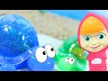 Маша и Лизун - черепаха с сюрпризом Учим цвета Игрушки Герои в масках Щенячий патруль