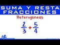 Suma y resta de fracciones heterogéneas | Denominadores diferentes