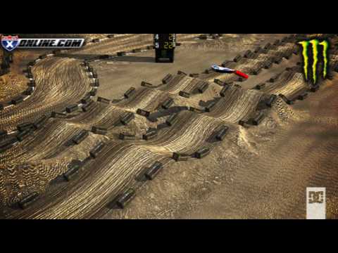 Monster Energy AMA Supercross Animated Track Lap -- Anaheim 1, 2010 - YouTube