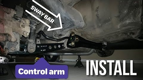 K swap eg civic sway bar and control arm install