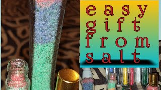 ازاي تعملوا هديه بسيطه من الملح make gift from salt #shorts