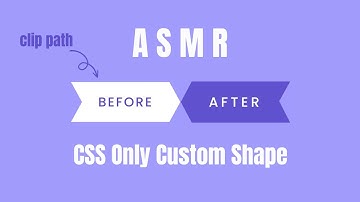 ASMR Programming - CSS Custom Shape Hover Effect With The Clip Path Property - No Talking