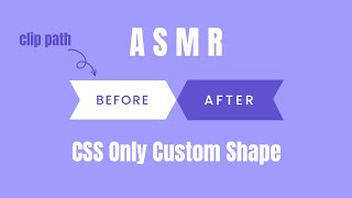 ASMR Programming - CSS Custom Shape Hover Effect With The Clip Path Property - No Talking