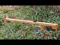 A powerful and unique wooden slingshot. How to make it at home. Easy to use by yourself