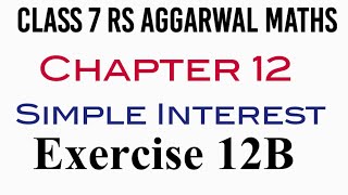 Exercise 12B Class 7 RS Aggarwal Maths