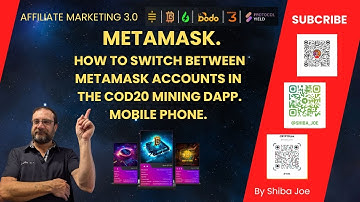 HOW TO SWITCH BETWEEN METAMASK ACCOUNTS FROM WITHIN THE DAPP ON MOBILE.