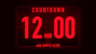 12 Minutes Flip Clock Timer / With Simple Alert 🚨
