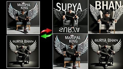 How to Create 3D Ai Wings Name Image | Trending Wings Name Video Editing | Bing Image Create