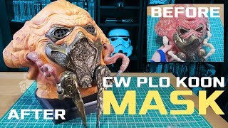 Clone Wars Plo Koon | Latex Mask Repaint and Mod!