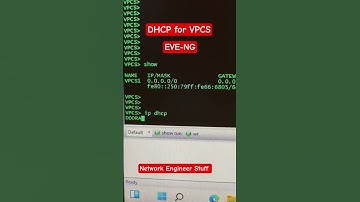 Assign IP address to VPCS using DHCP | Eve-Ng   #networkengineerstuff #dhcp #eveng #vpcs