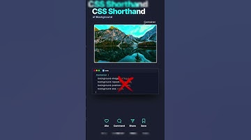 🎨✨ Master CSS Shorthand for Background Properties! 💻📐||#shorts #shortvideo #webdesign #css3animation
