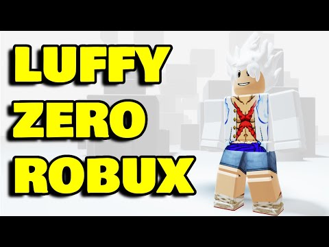 FIZ UMA SKIN DE LUFFY GRÁTIS NO ROBLOX!😱 FAÇA VOCÊ TAMBÉM