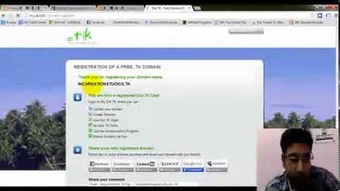 Setting Up a Custom FREE .TK Domain To Your Blogger - Hindi/English
