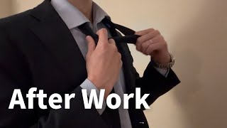 Exhausted Japanese Salaryman’s Quiet Night Routine at Home