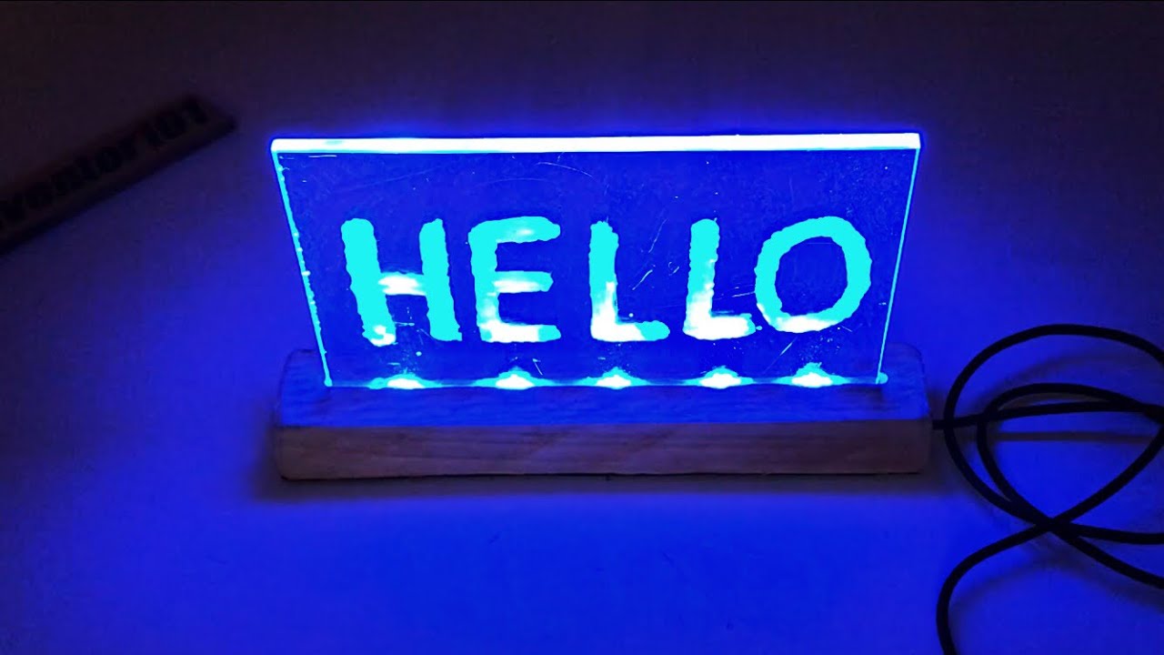 how to acrylic led board -