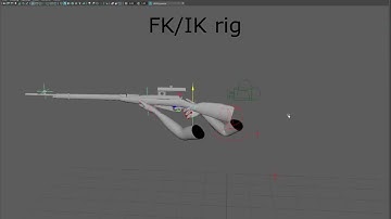 FPS animations IK/FK rig test in Maya