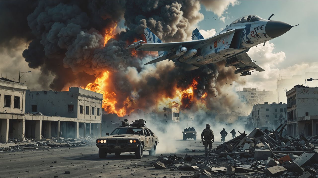 Israeli Military Vehicle Convoy Burned After Hit by Iranian Hypersonic Missile From Lebanon