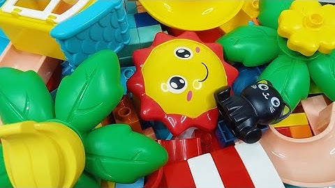 Satisfying building blocks marble run ☆ Build a marble track with lego duplo