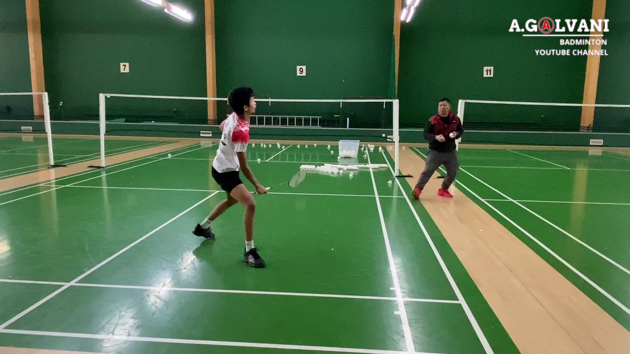 Galva s Badminton forehand safety training