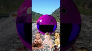 Crying baby attack the pacman save the baby gun man vfx magic video tranding shortsfeed