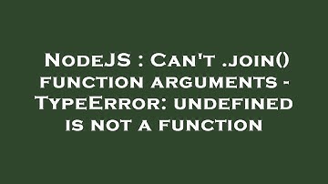 NodeJS : Can