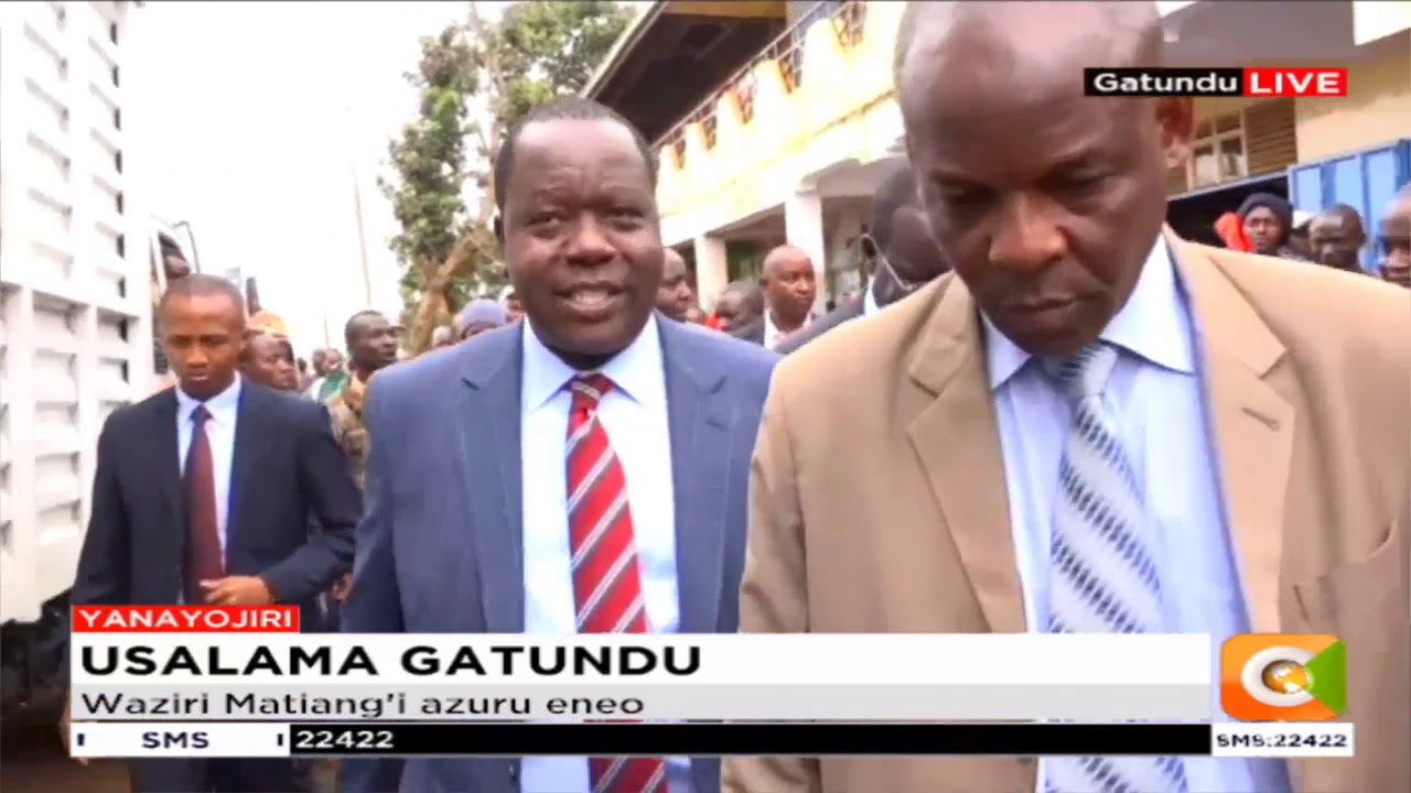 citizen tv live stream kenya Waziri Matiagi azuru G atundu kujadili maswala ya usalama katika eneo hilo