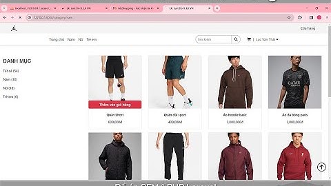 Review Đồ án SEM 1 Lập trình PHP Laravel-Website Thời trang-Lục Văn Thái-C2208i2-BKAP (phần 1)