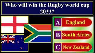 Rugby World Cup Winners List 1987 - 2019 | Who will Win Rugby World Cup 2023 | Questions & Answers