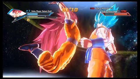 Dragon Ball Xenoverse (PC): SSJGOD3 Goku Vs. SSGSS Goku Gameplay [MOD]