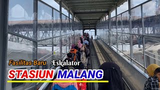 Fasilitas Eskalator baru di STASIUN MALANG