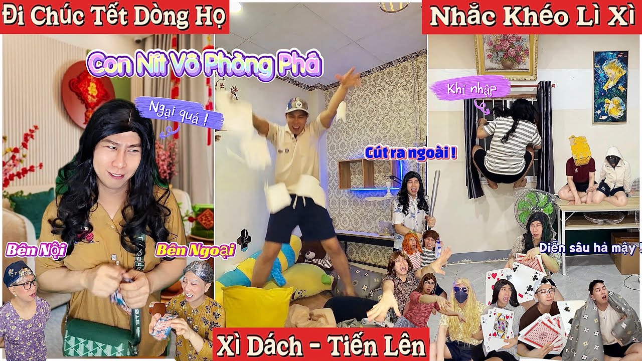 Tổng Hợp Video Ngắn Học Sinh #155 : Chúc Tết Dòng Họ Nội Ngoại, Xì Dách, Bài Thua Đổ Thừa, Lì Xì