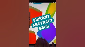 VIBRANT ABSTRACT GEOS #shorts #digitalprint #procreate