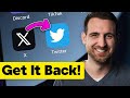 How to change twitter icon on iphone